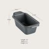 All-Clad Loaf Pan Set 4 Piece, Pro-Relelase Nonstick Bakeware, Durable Ceramic-Reinforced Non stick Coating, Professional Baking Pan for Bread, Meatloaf, Cakes, Brownies Lasagnas Casseroles, Grey