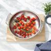 All-Clad Outdoor Stainless Steel Round Basket 11 Inch Oven Broiler Safe 600F Pots and Pans, Cookware Silver(Silver)