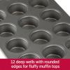 All-Clad Pro-Release Nonstick Bakeware Muffin Pan 12 Cup Oven Safe 450F Half Sheet, Cookie Sheet, Muffin Pan, Cooling & Baking Rack, Round Cake Pan, Loaf Pan, Baking Pan Grey
