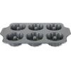All-Clad Pro-Relelase Nonstick Bakeware, Mini Fluted Cake Pan, 6 Cup, Small Baking Molds, Chocoflan, Donuts, Cornbread, Brownies, Buntz Pound Cake, Durable Ceramic-Reinforced Non stick Coating, Grey