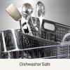 All-Clad Specialty Stainless Steel Kitchen Gadgets Soup Ladle Kitchen Tools, Kitchen Hacks Silver(Silver)