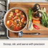 All-Clad Specialty Stainless Steel Kitchen Gadgets Soup Ladle Kitchen Tools, Kitchen Hacks Silver(Silver)
