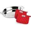 All-Clad Specialty Stainless Steel Lasagna Pan 12x15x2.75 Inch Induction Oven Broiler Safe 600F Frozen Lasagna, Pots and Pans, Cookware Silver(8 x 8 inch)