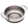 All-Clad Specialty Stainless Steel Universal Steamer for Cooking 3 Quart Food Steamer, Steamer Basket Silver(3 quart)