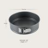 All-Clad Springform Pan 9 inch with Removable Bottom, Nonstick Pro-Release Bakeware, Professional Spring Form and Cheesecake Baking Mold, Durable Ceramic-Reinforced Non stick Coating, Grey