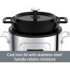 All-Clad Stainless Steel Electric Slow Cooker 7-Quart, Programmable LCD Timer, Aluminum Insert, Slow Cookers, Small Kitchen Appliances, Silver(Silver)