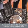 All-Clad Stainless Steel Waffle Maker 4 Section, Thick Belgium Waffle Makers, Upright Storage 1600 Watts, Nonstick, 6 Browning Levels, Dishwasher Safe