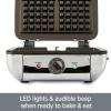 All-Clad Stainless Steel Waffle Maker 4 Section, Thick Belgium Waffle Makers, Upright Storage 1600 Watts, Nonstick, 6 Browning Levels, Dishwasher Safe