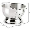 All-Clad Tools and Accessories Stainless Steel Colander 3 Quart Strainer, Pasta Strainer with Handle, Pots and Pans Silver(1.5-Quart)