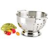 All-Clad Tools and Accessories Stainless Steel Colander 3 Quart Strainer, Pasta Strainer with Handle, Pots and Pans Silver(3-Quart)
