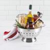 All-Clad Tools and Accessories Stainless Steel Colander 3 Quart Strainer, Pasta Strainer with Handle, Pots and Pans Silver(5-Quart)