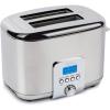 All-Clad Electric Stainless Steel Toaster, 4-Slice, LED Display, Removable Crumb Tray, Internal Cord Storage, 6 Browning Levels, Wide and Self-Centering Slots, Waffles, Bagels, Bread, Silver(2 Slice LED)