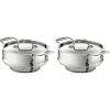 All-Clad Specialty Stainless Steel Universal Steamer for Cooking 3 Quart Food Steamer, Steamer Basket Silver(3 quart (Pack of 2))