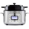 All-Clad Stainless Steel Electric Slow Cooker 7-Quart, Programmable LCD Timer, Aluminum Insert, Slow Cookers, Small Kitchen Appliances, Silver(Silver)