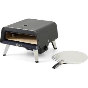 All-Clad 16″ Gas Pizza Oven Outdoor, 360° Automatic Rotating Stone for Even Cooking, Cooks Pizza in 90 Seconds, Includes Aluminum Peel Spatula, Portable Oven Pizza Maker, Includes Gas Hose & Regulator