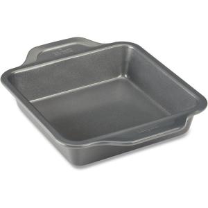 All-Clad Pro-Release Nonstick Square Baking Pan 8×8 Inch Oven Safe 450F Half Sheet, Cookie Sheet, Muffin Pan, Cooling & Baking Rack, Round Cake Pan, Loaf Pan, Baking Pan Grey(8 X 8 inch)