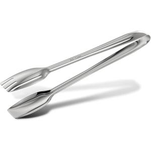 All-Clad Specialty Stainless Steel Kitchen Gadgets Serving Tongs Kitchen Tools, Kitchen Hacks Silver(10 inch (Pack of 6))