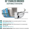 All-Clad D5 5-Ply Brushed Stainless Steel Sauteuse with lid and Strain & Splatter Guard, 4-Quart, Induction, Oven & broiler safe up to 600°F, Cookware, Kitchen Essential, Pots and Pans, Silver(4-Quart Sauteuse)