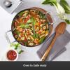 All-Clad HA1 Hard Anodized Nonstick Sauteuse Pan with Acacia Trivet and Spoon 4 Piece, 4 Quart Induction Oven Broiler Safe 500F, Lid Safe 350F Pots and Pans, Cookware Black(6 Quarts)