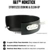 All-Clad HA1 Hard Anodized Nonstick Sauteuse Pan with Acacia Trivet and Spoon 4 Piece, 4 Quart Induction Oven Broiler Safe 500F, Lid Safe 350F Pots and Pans, Cookware Black(6 Quarts)