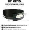 All-Clad HA1 Hard Anodized Nonstick Sauteuse Pan with Acacia Trivet and Spoon 4 Piece, 4 Quart Induction Oven Broiler Safe 500F, Lid Safe 350F Pots and Pans, Cookware Black(4 Quarts)