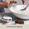 All-Clad Kitchen Essentials Stainless Steel Mini Measuring Bowl Set 3 Piece, Includes 1, 1/2 and 1/4 Stackable Measuring Cups, Gadgets for Cooking & Baking, Cookware Tools, Dishwasher Safe, Silver