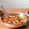 All-Clad D3 3-Ply Stainless Steel Large Weeknight Fry Pan with Lid 4 Quart, Induction, Oven Broiler Safe 600F, Fast and Even Heat, Pots and Pans, Cooking Frying Pan, Skillet, Kitchen, Cookware, Silver(Silver)