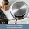 All-Clad D3 3-Ply Stainless Steel Large Weeknight Fry Pan with Lid 4 Quart, Induction, Oven Broiler Safe 600F, Fast and Even Heat, Pots and Pans, Cooking Frying Pan, Skillet, Kitchen, Cookware, Silver(Silver)