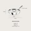 All-Clad D3 3-Ply Stainless Steel Large Weeknight Fry Pan with Lid 4 Quart, Induction, Oven Broiler Safe 600F, Fast and Even Heat, Pots and Pans, Cooking Frying Pan, Skillet, Kitchen, Cookware, Silver(Silver)
