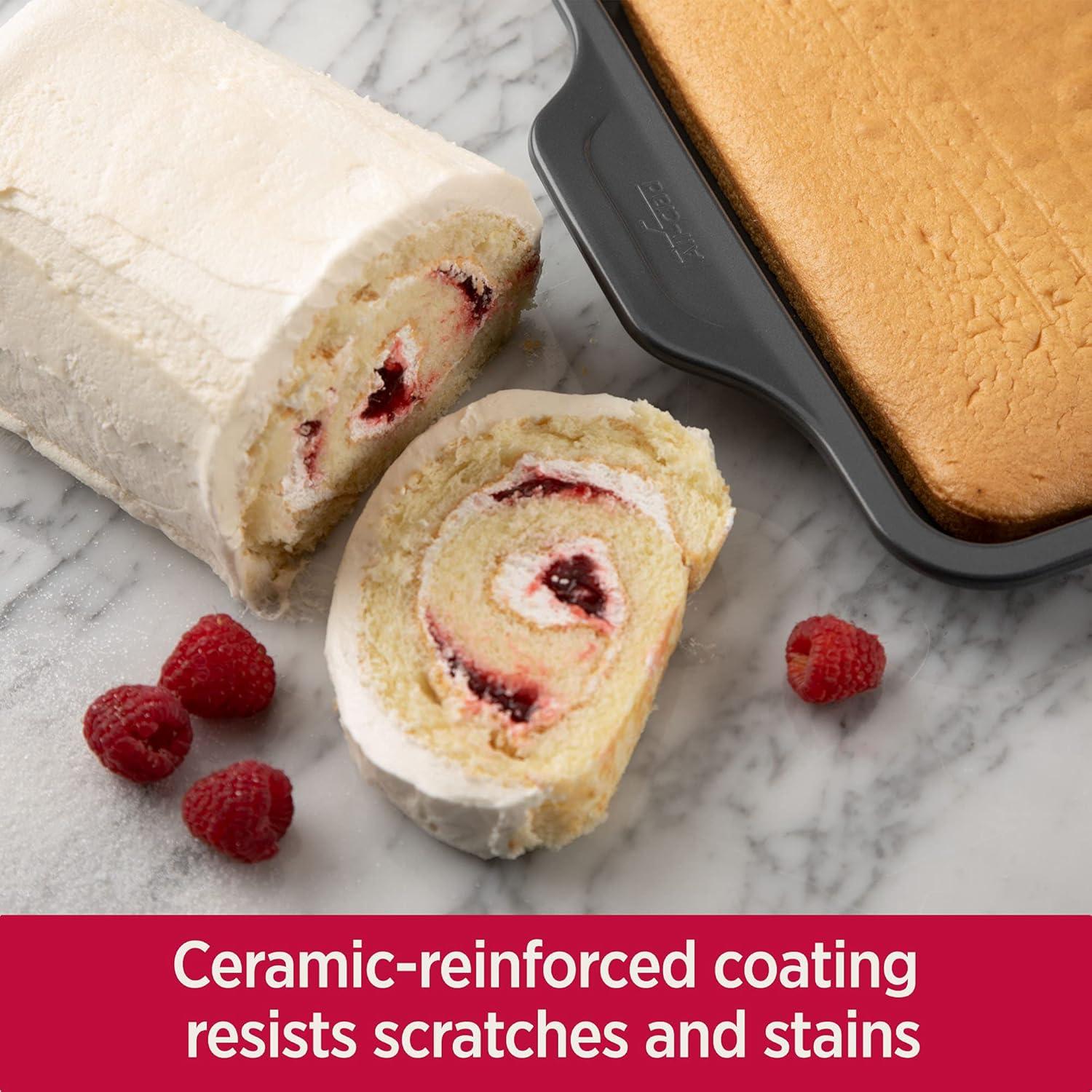 image:imageAllClad ProRelease Nonstick Bakeware Quarter Sheet Pan 13x9 Inch Oven Safe 450F Half Sheet Cookie Sheet Muffin Pan Cooling amp Baking Rack Round Cake Pan Loaf Pan Baking Pan GreyGray