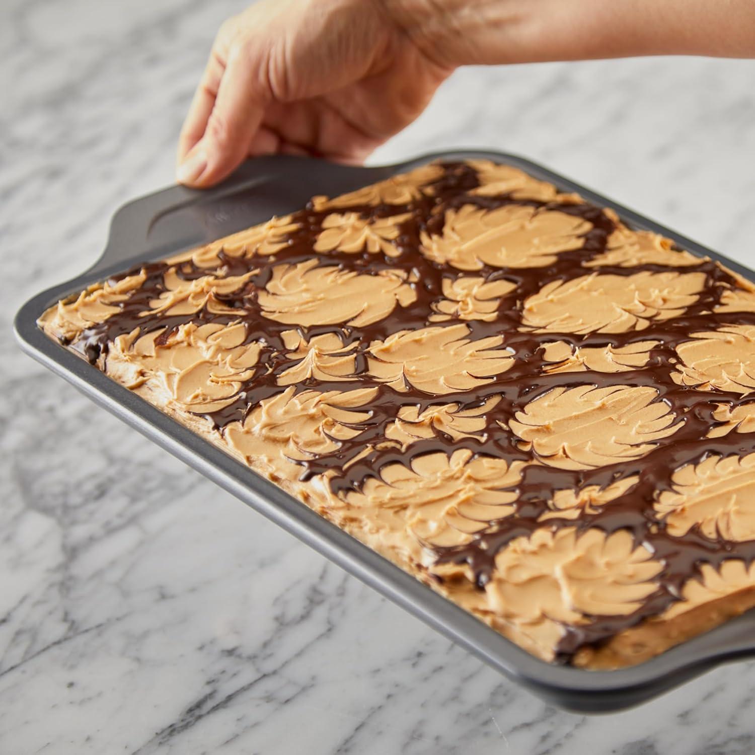 image:imageAllClad ProRelease Nonstick Bakeware Quarter Sheet Pan 13x9 Inch Oven Safe 450F Half Sheet Cookie Sheet Muffin Pan Cooling amp Baking Rack Round Cake Pan Loaf Pan Baking Pan GreyGray
