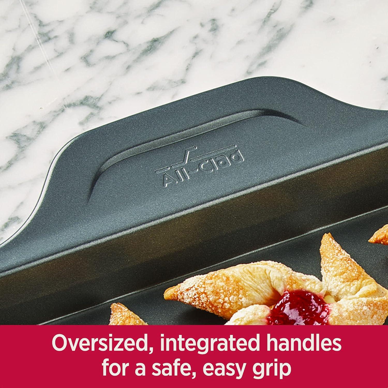 image:imageAllClad ProRelease Nonstick Bakeware Quarter Sheet Pan 13x9 Inch Oven Safe 450F Half Sheet Cookie Sheet Muffin Pan Cooling amp Baking Rack Round Cake Pan Loaf Pan Baking Pan GreyGray