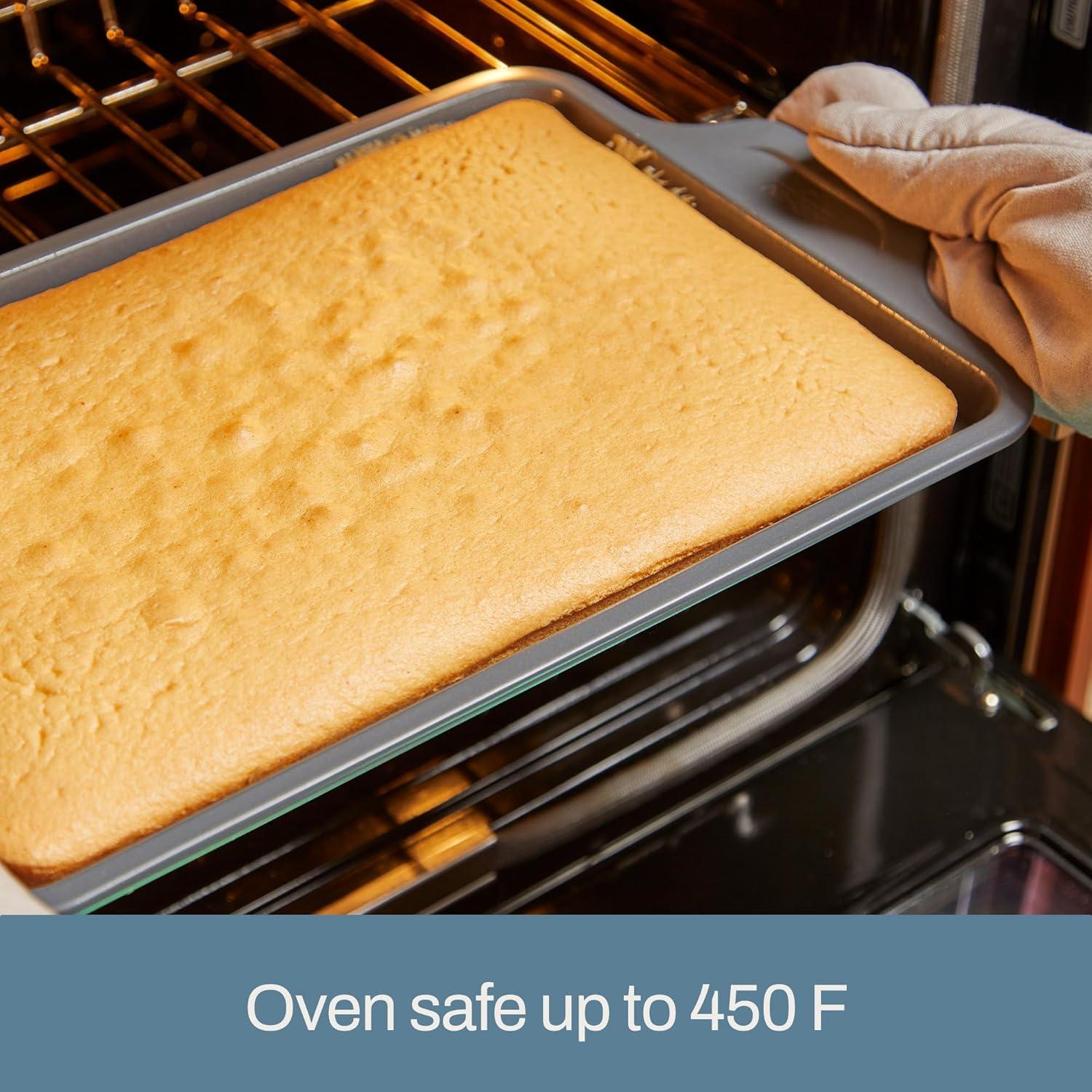 image:imageAllClad ProRelease Nonstick Bakeware Quarter Sheet Pan 13x9 Inch Oven Safe 450F Half Sheet Cookie Sheet Muffin Pan Cooling amp Baking Rack Round Cake Pan Loaf Pan Baking Pan GreyGray