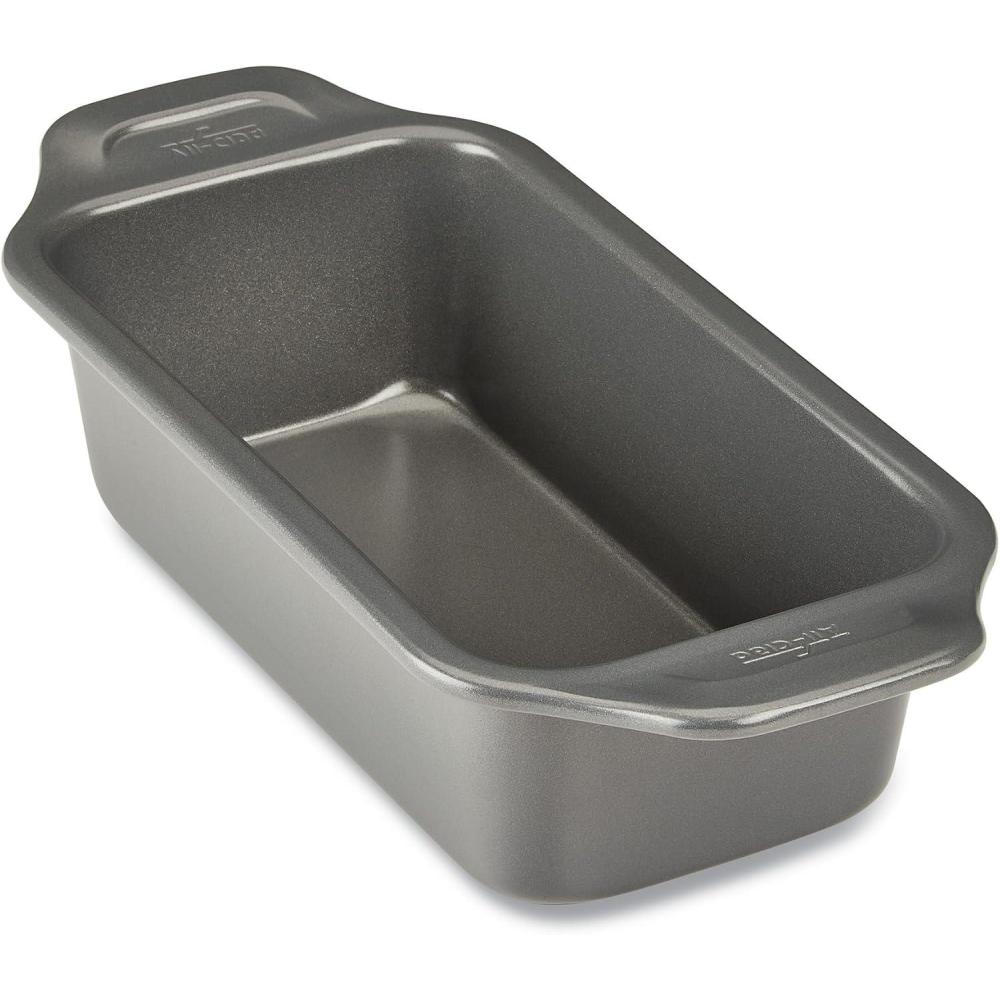 image:imageAllClad ProRelease Nonstick Bakeware Loaf Pan 8x4 Inch Oven Safe 450F Half Sheet Cookie Sheet Muffin Pan Cooling amp Baking Rack Round Cake Pan Loaf Pan Baking Pan Grey8 x 4 inch