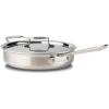 All-Clad BD55404 D5 Brushed 18/10 Stainless Steel 5-Ply Bonded Dishwasher Safe Saute Pan with Lid Cookware, 4-Quart, Silver(Silver)