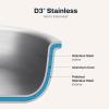 All-Clad D3® Stainless Steel 5 Piece Frypan Set- Made in USA- Includes 8″, 10″ and 12″ Frying Pans With Lid – Professional Grade -Oven Safe & Induction Compatible