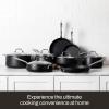 All-Clad HA1 Expert Hard Anodized Nonstick Cookware Set (10 Piece) Pots, Frying Pans, Dishwasher-Safe, Oven-Safe Up to 500°F Compatible with All Stovetops (Gas, Electric & Induction) – Black(10 Piece Set)