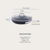 All-Clad HA1 Expert Hard Anodized Nonstick Fry Pan 2 Piece Set, 8″ & 10″ Induction, Oven Safe 500F, Kitchen Frying Pans, Skillets, Ergonomic Handle, Premium Cookware, Dishwasher Safe, Black(12 inch Nonstick Fry Pan with Lid)