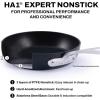 All-Clad HA1 Expert Hard Anodized Nonstick Fry Pan 2 Piece Set, 8″ & 10″ Induction, Oven Safe 500F, Kitchen Frying Pans, Skillets, Ergonomic Handle, Premium Cookware, Dishwasher Safe, Black(5 pieces)