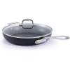 All-Clad HA1 Expert Hard Anodized Nonstick Fry Pan 2 Piece Set, 8″ & 10″ Induction, Oven Safe 500F, Kitchen Frying Pans, Skillets, Ergonomic Handle, Premium Cookware, Dishwasher Safe, Black(12 inch Nonstick Fry Pan with Lid)